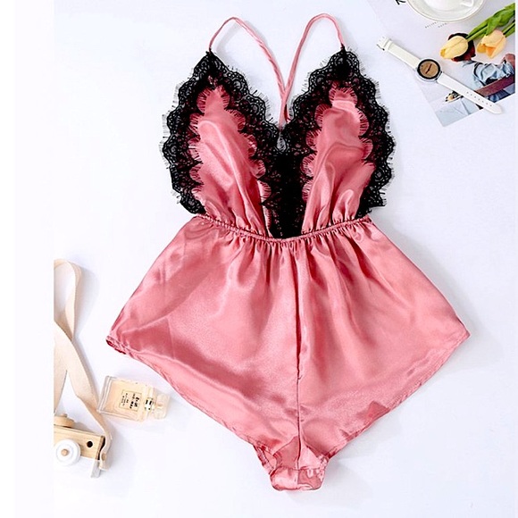 Silk Cheeky Romper - Picture 1 of 1